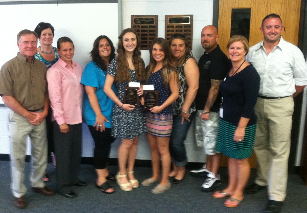 2014 Scholarship Recipients Brittani Napoli and Alexa Dacey