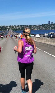Grissom nears mile 20 in the Seattle Rock-n-Roll Marathon